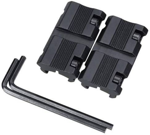HOUSON 2PCS Picatinny-Schiene Adapter, Picatinny Schiene Adapter 11 mm auf 20 mm Tactical Scope Extend Mount Adapter C0022