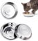 Stainless Steel Cat Bowls, 3 Pcs 5.5 Inch Replacement Basic Small Dog Bowl, Cat Food Bowls Whisker Shallow Food Metal Dish (5.5Inch)