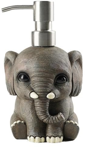 Elefanten-Flüssigseifenspender, Nachfüllbare Lotionsflasche Mit Tiermotiv, Dekorativer Seifenspender Für Die Arbeitsplatte, Vielseitige Nachfüllbare Flüssigseifenflasche Mit Elefantenmotiv