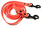 3-fach verstellbare Leine, handsfree leash, aus Hexa Gurtband, Sicherheitskarabiner, Hundeleine in verschiedenen Längen (3 Meter, Neon-Orange)