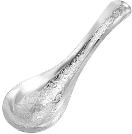 Löffel aus S925-Sterlingsilber, personalisierter Löffel aus 999-Sterlingsilber, luxuriöse Essstäbchen aus Silber, geeignet für die gehobene Gastronomie, hochwertiges (0.025, Kilogramm)