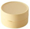 Boîte à savon de voyage - Porte-savon rond portable anti-fuite - Étanche - 8 x 8 x 4,5 cm - Jaune