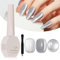 SUPWEE Cat Eye Gel Nail Polish 15ML Silver Gel Nail Polish Cat Eye Gels With Magnet Soak Off UV LED Lamp Holographic Glitter Magnetic Gels for Nail Nail Art Manicure Salon