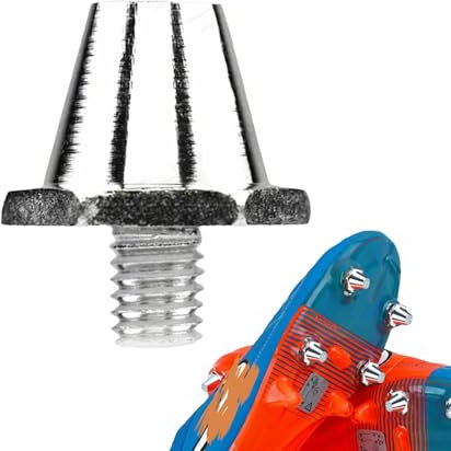 Picos de atletismo – Rosca M5, tacos de aluminio de metal para botas de fútbol | tacos de golf atornillables de repuesto, tacos de atletismo para zapatillas deportivas, clavos duraderos para