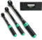 Chiave dinamometrica 3/8 1/2 3/4 pollici, set di chiavi dinamometriche 3 pezzi, 4-20 Ft.lb, 5-45 Ft.lb, 15-165 Ft.lb, chiavi dinamometriche a due vie per la manutenzione di biciclette, moto e