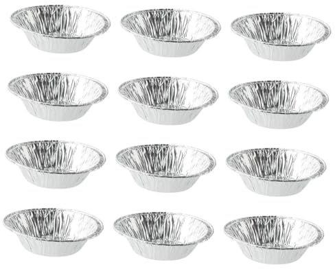 COLLBATH 500 Stück Runde Blechfolien-törtchen Einfach Zu Verwendendes Sauberes Küchenwerkzeug Zum Backen Von Desserts