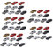 Mini auto in scala 1:87, 50 pezzi, colori assortiti, plastica, adatto per scala HO/TT, bambini, appassionati di modellini di treni
