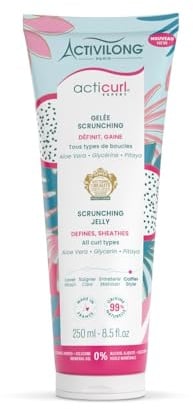 ACTIVILONG - Gelée Scrunching Acticurl Expert - Cheveux Ondulés, Bouclés, Frisés et Crépus - 99% d'ingrédients d'origine naturelle - Sans Alcool - Silicone - Huile Minérale - Made in France - 250 ml