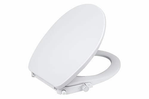 Cornat Sedile WC doccia – con funzione bidet senza alimentazione – termoplastica – Quick up & Clean – Soft Close – Bianco