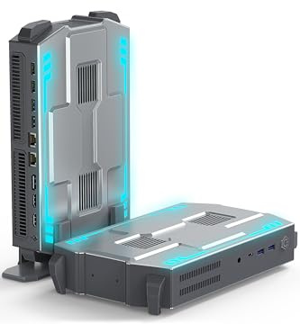 NAIKLULU Mini PC Gaming Micro Computer 2025 Processeur i9-12900HK (2,5 à 5,0 GHz), 32GB RAM 1TB SSD Micro Pc Gamer Ordinateur de Bureau, Supporte Les écrans 4K, HDMI/Type-C/RJ45 (Ethernet Gigabit)