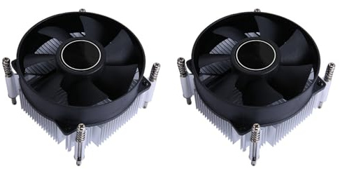 Onchdbfhuu 2X Copper Core Radiator Processor PC Cooler X79 X99 Cpu Fan 4Pin PWM Cooler Air-Cooling Installation LGA2011 2066 E5