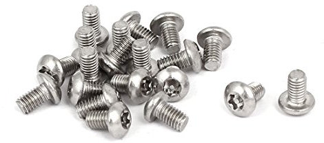 sourcing map 20 Stück M3x5mm 304 Edelstahl Linsenkopf Torx Schrauben Linsenschrauben DE de