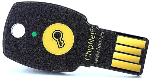 USB security key FIDO2 certified - Llave de Seguridad MultiFactor USB FIDO2+U2F * Empresa Española Soporte Posventa con asistencia personal.