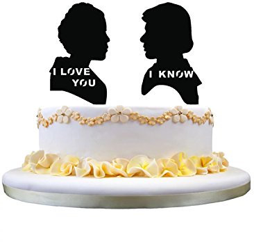 Wedding Cake Topper- Bride and Groom Cake Topper I Love You I Know Engagement Cake Topper