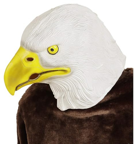 W WIDMANN MILANO Party Fashion 96635 - Ganzkopfmaske Adler, Tiermaske, Karneval, Mottoparty