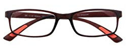 Amazotti Milano Brown Trendy Reading Glasses +1.75 | Stylish Glasses for Men & Women | Lightweight, Durable, Flexible Eye Glasses for Reading, Computer, and Screen Use