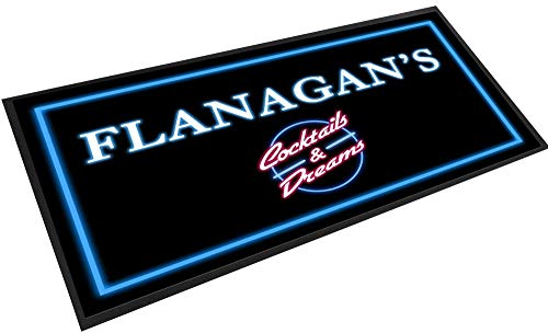 Cocktails & Dreams, Flanagans Barläufer, Matte Bar Läufer Thekenmatte