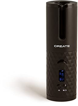 CREATE/CURLER TOURMALINE/Tragbarer kabelloser Lockenstab/Schwarz