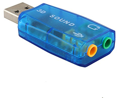 Garsent USB Audio Sound Card Adapter für 2000/XP.Virtueller externer USB 2.0-Mikrofonlautsprecher 3D 5.1-Kanal-Audio-PC-Soundkartenadapter