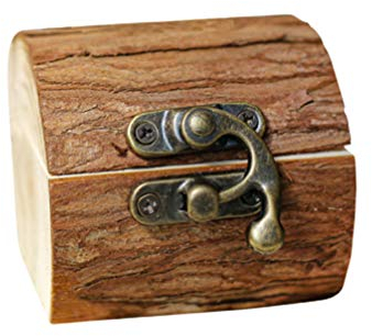 PRETYZOOM Holz Ringkissen Hochzeit Ringbox Ringkasten Ringhalter Kreative Ringschatulle Schmuckaufwahrungsbox für Frauen Damen Brautpaar Ehering Verlobungsring Ringe Hochzeit (Ohne Ringe)