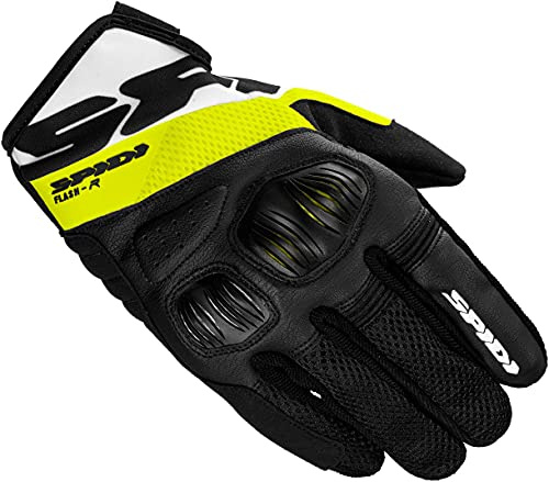 SPIDI Flash-R Evo, Sommer-Motorradhandschuh mit Protektoren, Touchscreen-kompatibel