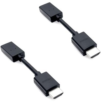 JZK Cavo di prolunga HDMI corto da 12 cm, prolunga porta HDMI 4k, cavo di prolunga HDMI maschio a femmina per bastone da fuoco TV, roku stick, Xbox360