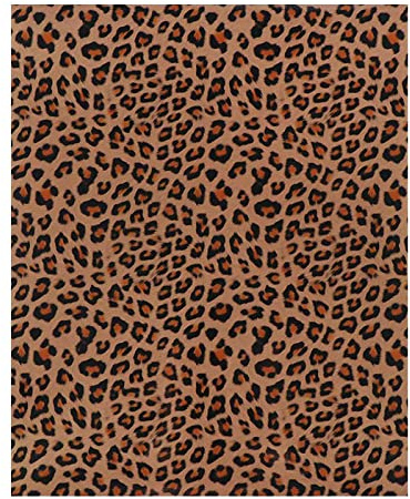 TopHomer 25×30.5cm Leopard Print Heat Transfer Vinyl HTV Sheet Leopard PU Adhesive Transfer Vinyl for Clothes Fabric Supplies T-Shirt Decoration DIY