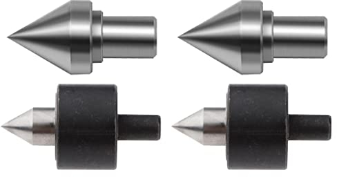 4Pcs Lathe Tailstock Center Live Bearing Thimble and Drill Chuck Adapter Great for Metal/Wood Turning