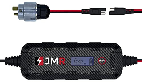 JMR Battery Charger for Rolls-Royce Ghost Phantom Trickle Charger Conditioner Maintainer (2-Pin Port, UK Plug, Add Lithium Mode)