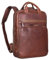STILORD 'Nova' Backpack Leather Notebook Compartment 13.3 inch Ladies Notebook Backpack Men with Laptop Compartment Genuine Leather Backpack Vintage, Colour:Kara - Cognac