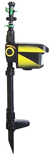 Kasmole Aspersor Activado por Movimiento | Aspersor de Sensor Movimiento de energía Solar Rociador Agua Activado por Movimiento de jardín con detección de 120 Grados - para Yard Garden Farm