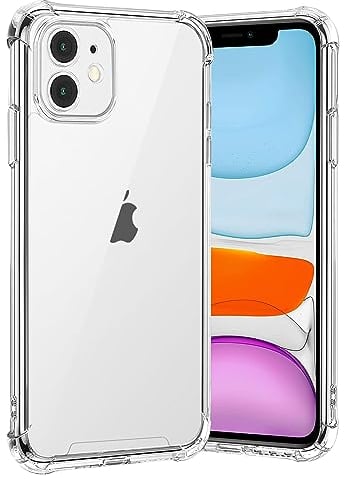 gueche Compatible with iPhone 11 Case, Crystal Clear Phone Cover, Anti-Scratch and Shock-Absorption, Stay Original beauty of your phone,Basic Case for iphone 11 Hülle Coque funda, Transparent