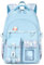KEBEIXUAN Rucksäcke für Mädchen Kinder Kawaii Schultasche Teenager Mädchen Mittelschule Studenten Büchertasche Outdoor Daypack Teens (Blau)