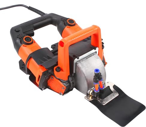 Rainureuse murale 5200 W 10500 tr/min, 220 V 10500 tr/min avec fil de 4 m, technologie d'excavation laser et angle réglable, fraise murale sans poussière pour béton, granit, béton armé