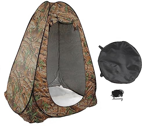 Fuerdich Faltbares Campingzelt, Pop-Up Zelt mit Aufbewahrungstasche, Modernes Angelzelt mit 3 Fenstern, Wasserdicht für Camping, Wandern, Angeln, Strand