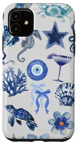 European Summer Evil Eyes And Bow Case for iPhone 11