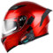 Integriert Klapphelm Motorradhelm mit Bluetooth, ECE Zertifiziert Integralhelm mit Anti-Fog Doppelvisier und Mikrofon Motorradhelm Klappbar für Erwachsene Herren Damen