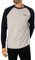 Superdry Herren Essential Baseball-Oberteil mit Langen Ärmeln und Logo Grau Meliert Gesprenkelt/Finster Marineblau L