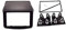 Doppel-DIN-Autoradio für Mitsubishi Pajero L200 DVD-Player mit Radio, Touchscreen, Armaturenbrett-Montageset, Installation Trim Panel, einfach zu installieren und zu verwenden