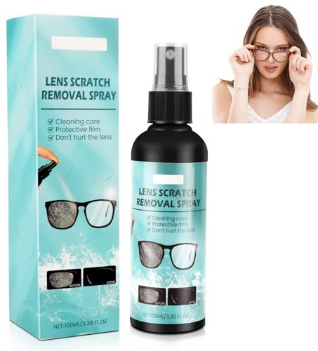 Brillenreiniger Spray, Brillenreinigungsspray Gegen Kratzer, Spray Zum Display Kratzer Entfernen, Brillenglas Reparatur Spray, Glas Kratzer Entferner Für Brillengläser, 100 Ml