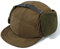 Clakllie Basecap mit Ohrenklappen für Herren Damen Warme Short Brim Baseball Cap Polar Fleece 5 Panel Cap mit Kurzem Schirm Weich Fliegermütze,BSWD2403-Brown