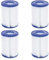 Cartouche Filtrante De Piscine 104 * 52 * 134, Compatible Avec La Pompe Filtrante BESTWAY II 58383 58386 58094(4pcs)