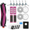 YHX-OU Lot de 20 accessoires pour Eureka J15 Pro Ultra robot aspirateur, 1 Brosse à rouleau, 4 filtres, 4 Chiffons de rechange Lingettes, 6 brosses latérales, 4 sacs à poussière, 1 brosse de nettoyage