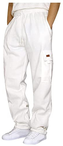 MOKBAY Pantaloni Cargo Uomo Palestra Estivo Larghi Baggy Leggeri Offerte AA Tempo Lampo Oggi Vestiti Neri Lavoro Pantalone Pantaloni da Invernali Taglie Forti Salopette da Lavoro Uomo 4XL