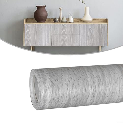 CWOQOCW Vinilo adhesivo de PVC de grano de madera de 10 m, autoadhesivo, para cocina, dormitorio, hogar, renovación de muebles