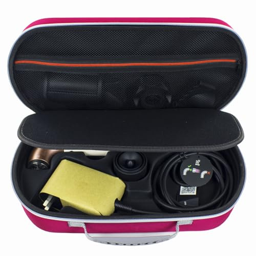 YIIWAY Custodia Rigida Case Cover Compatibile con Asciugacapelli Dyson Supersonic r HD17, Custodia Solo - Rosa Scuro YC86005