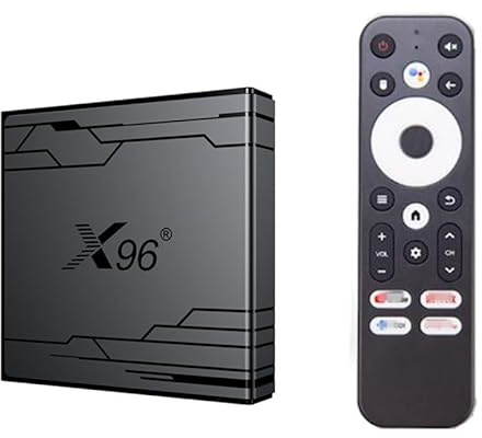 Android TV Box 14.0, X96 NEX Android Set Top Box 4 GB RAM 32 GB Rom, CPU Quad Core S905Y5 Supporto 2.4/5.8 GHz Dual WiFi 4K/8K H.264 HD Smart Android Box