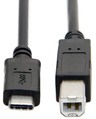 CY Cavo OTG USB 3.1 Tipo C maschio USB-C host a standard USB 2.0 Tipo B maschio dispositivo cavo dati OTG per laptop telefono (100 cm)