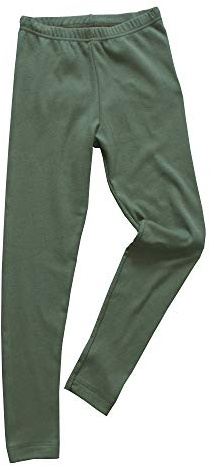 HERMKO 2720 Kinder Legging unisex aus 100% Bio-Baumwolle für Mädchen und Knaben, Farbe:olive, Größe:116