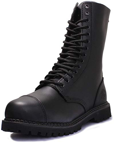 Grinders Herald 14 Eyelet Black Mens Boots
